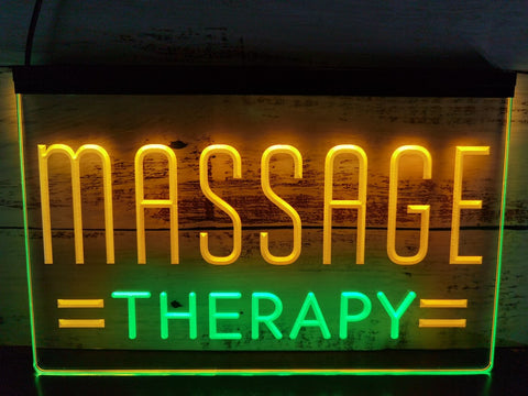 Image of Massage Therapy Two Tone Illuminated Window Sign