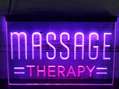 Image of Massage Therapy Two Tone Illuminated Window Sign