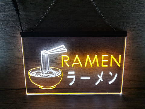 Image of Ramen Japanese Noodles Two Tone Illuminated Sign