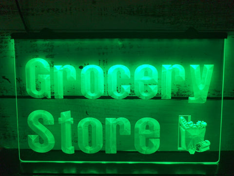 Image of Grocery Store Illuminated LED Neon Sign