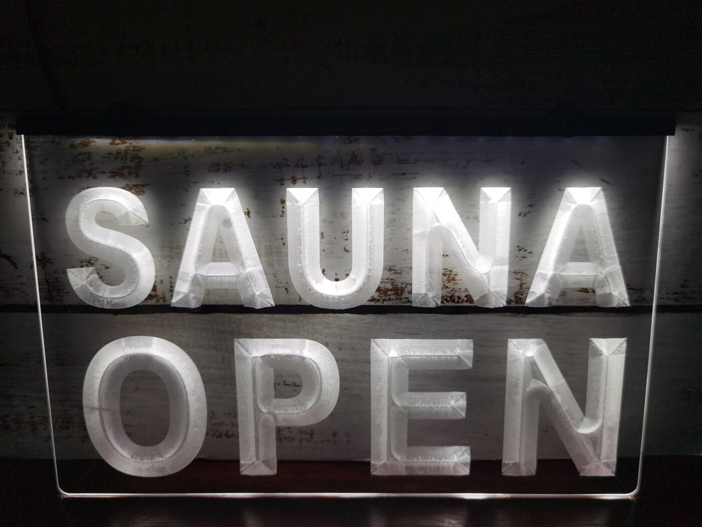Sauna Open Illuminated LED Neon Sign