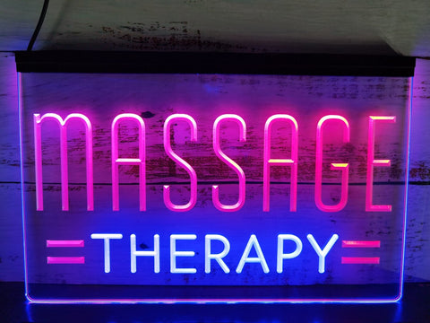Image of Massage Therapy Two Tone Illuminated Window Sign