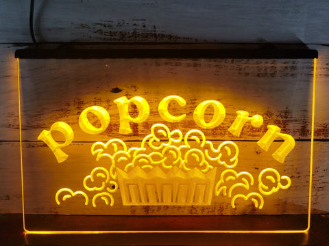 Image of Popcorn Illuminated LED Neon Sign