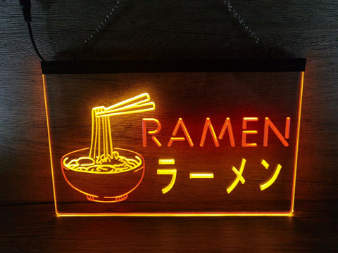 Image of Ramen Japanese Noodles Two Tone Illuminated Sign