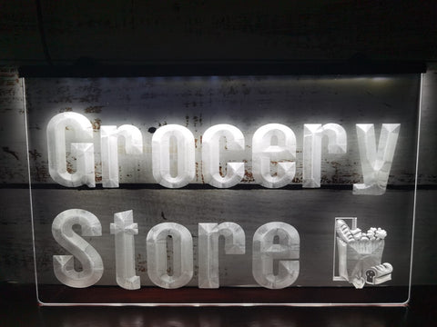 Image of Grocery Store Illuminated LED Neon Sign