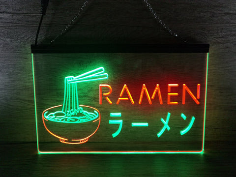 Image of Ramen Japanese Noodles Two Tone Illuminated Sign