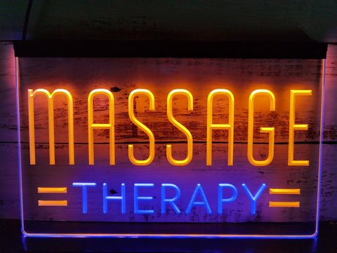 Image of Massage Therapy Two Tone Illuminated Window Sign
