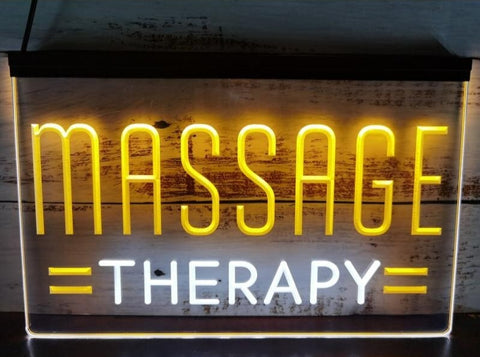 Image of Massage Therapy Two Tone Illuminated Window Sign