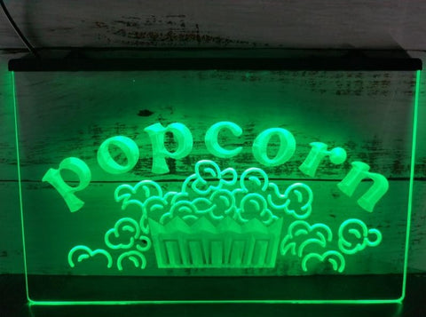 Image of Popcorn Illuminated LED Neon Sign