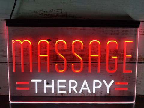 Image of Massage Therapy Two Tone Illuminated Window Sign