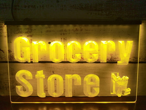Image of Grocery Store Illuminated LED Neon Sign