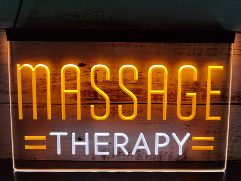 Image of Massage Therapy Two Tone Illuminated Window Sign