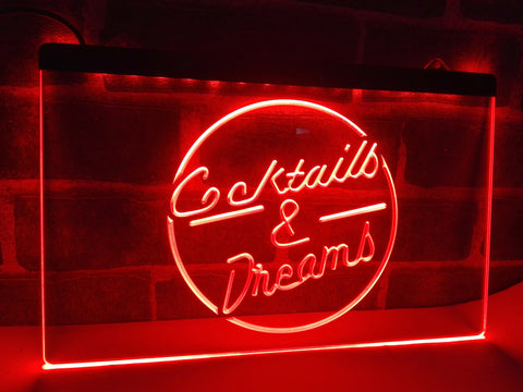 Image of Cocktails & Dreams Illuminated Sign
