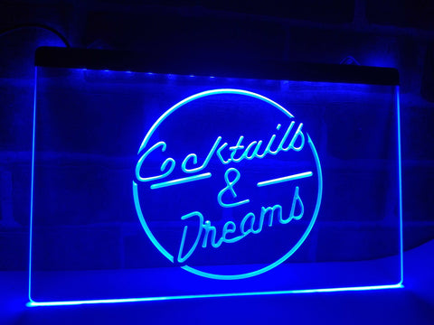 Image of Cocktails & Dreams Illuminated Sign