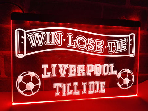 Image of Liverpool Till I Die Illuminated Sign