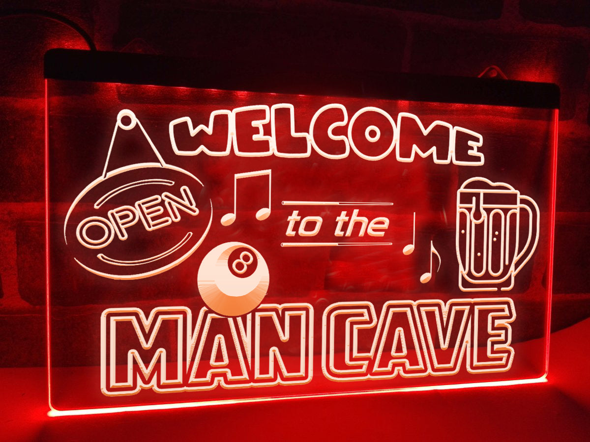 Welcome to the Man Cave Illuminated Sign