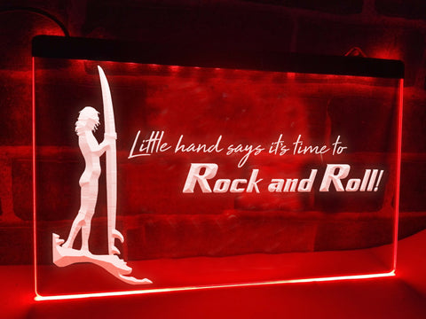 Image of Time to Rock and Roll Illuminated Sign