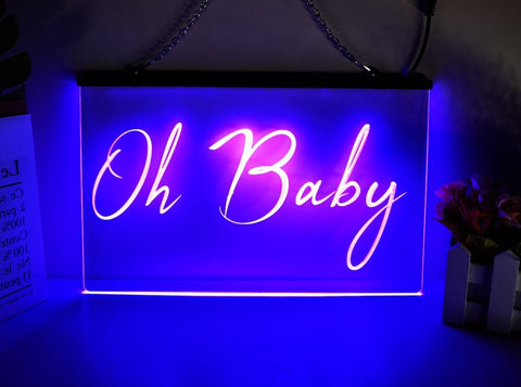 Image of Oh Baby Illuminated LED Neon Sign
