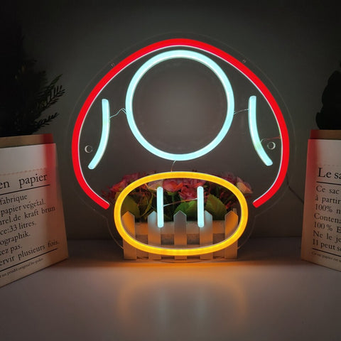 Image of Retro Mushroom LED Neon Flex Sign