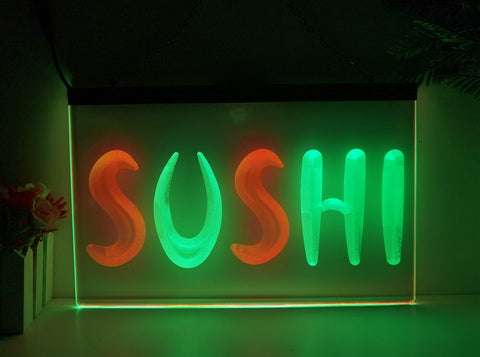 Image of Sushi Two Tone Illuminated LED Neon Sign