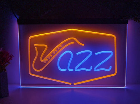 Image of Jazz Bar Club Two Tone Illuminated Sign