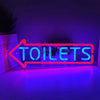 Toilets To The Left LED Neon Flex Sign