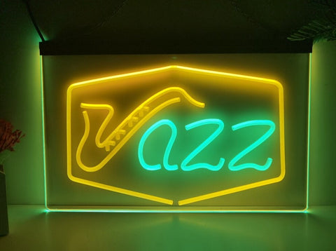 Image of Jazz Bar Club Two Tone Illuminated Sign