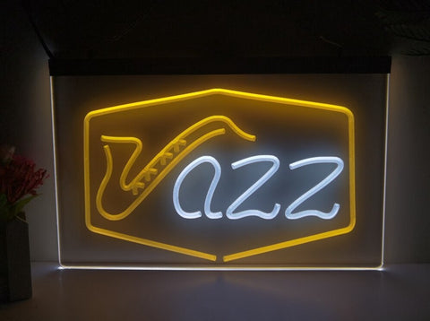 Image of Jazz Bar Club Two Tone Illuminated Sign