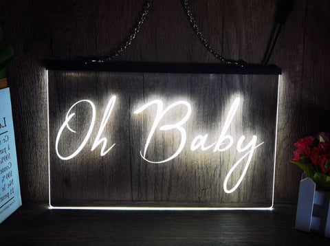 Image of Oh Baby Illuminated LED Neon Sign