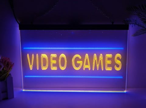 Image of Video Games Two Tone Illuminated Sign