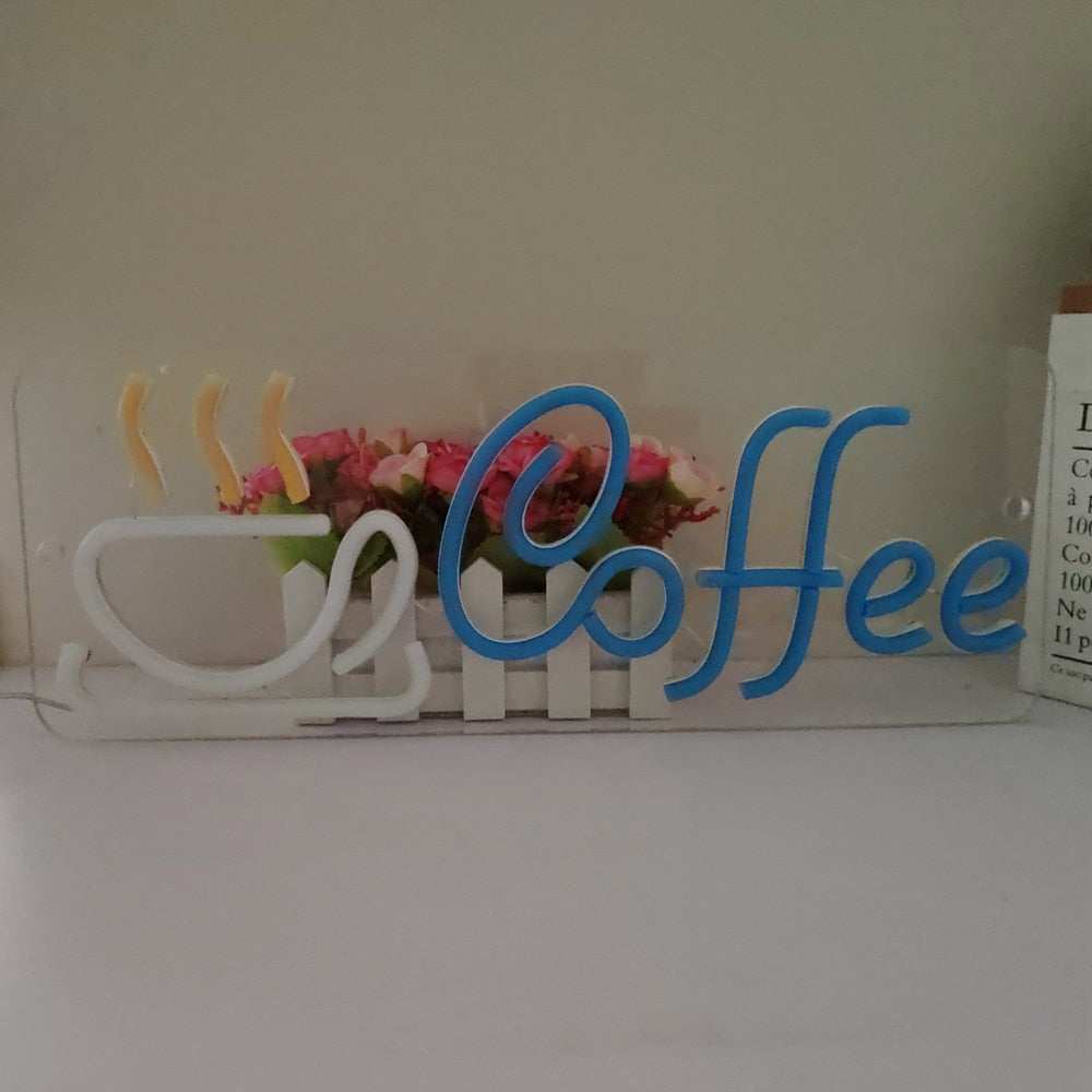 Coffee Cup Café LED Neon Flex Sign