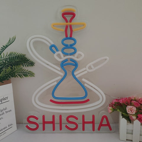 Image of Shisha Hookah Smoke Shop LED Neon Flex Sign