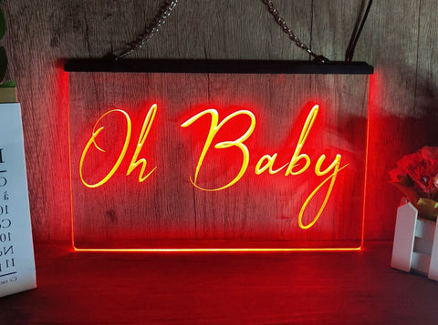 Image of Oh Baby Illuminated LED Neon Sign