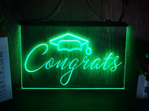 Image of Congrats Graduation Illuminated LED Neon Sign