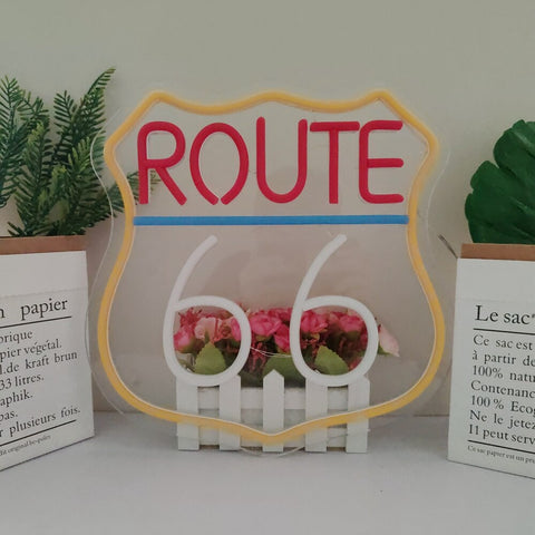 Image of Historic Route 66 LED Neon Flex Sign