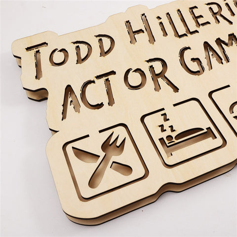 Image of Your Name Game Life Personalized LED Neon Wooden Sign