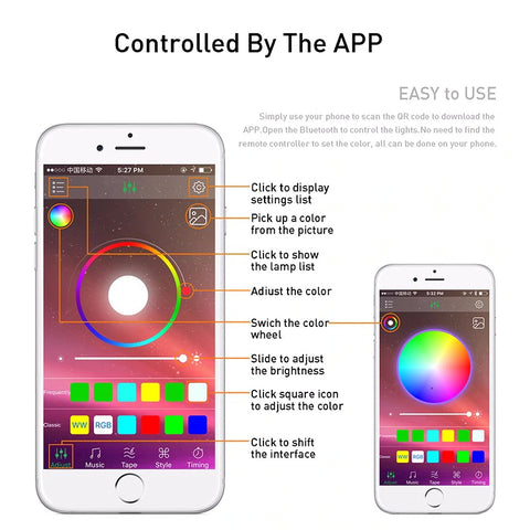 Image of Route 66 Bluetooth Controlled Wall Clock