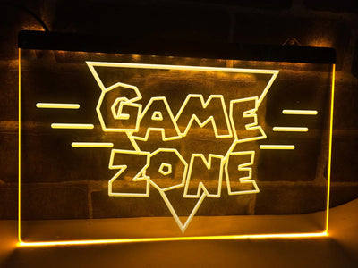 Retro Game Zone Illuminated Sign