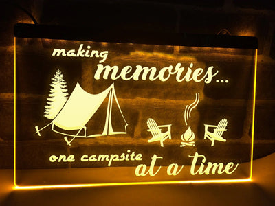 Making Memories in Tent Illuminated Sign