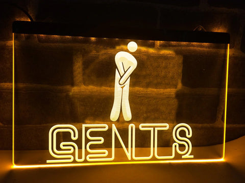 Image of Gents Restroom Illuminated Sign