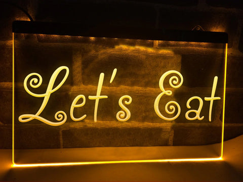 Image of Let's Eat Illuminated Sign