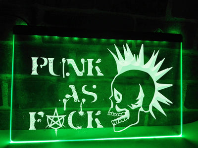 Punk Skull Illuminated Sign
