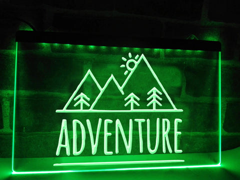 Image of Outdoor Adventure Illuminated Sign