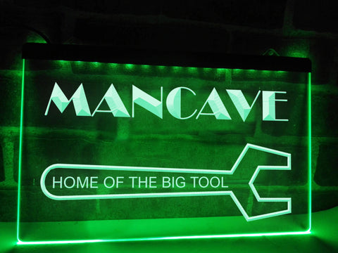 Image of Man Cave Home of the Big Tool Illuminated Sign