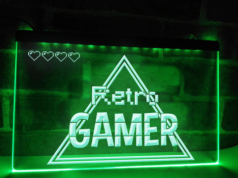 Image of Retro Gamer Illuminated Sign