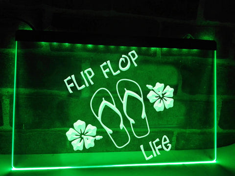 Image of Flip Flop Life Illuminated Sign