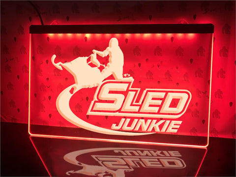 Image of Sled Junkie Illuminated Sign