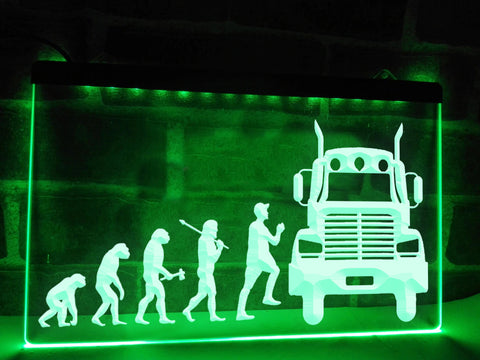 Image of Trucker Evolution Illuminated Sign