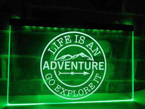 Image of Go Explore it Illuminated Sign