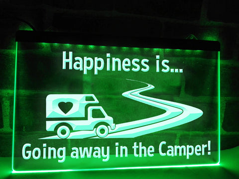 Image of Going Away in the Camper Illuminated Sign